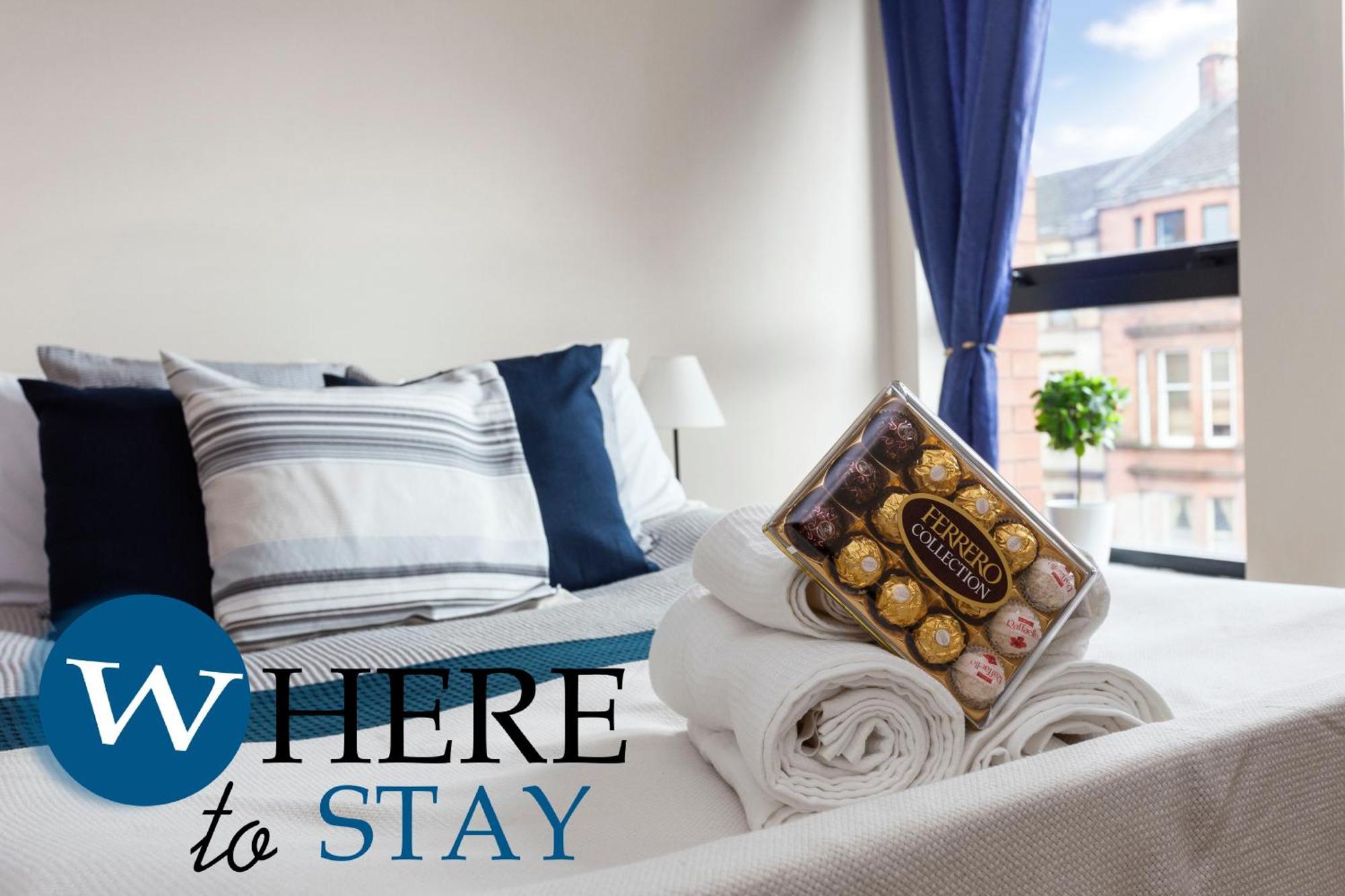 Bright 1 Bedroom Apartment-Private Parking Glasgow Extérieur photo