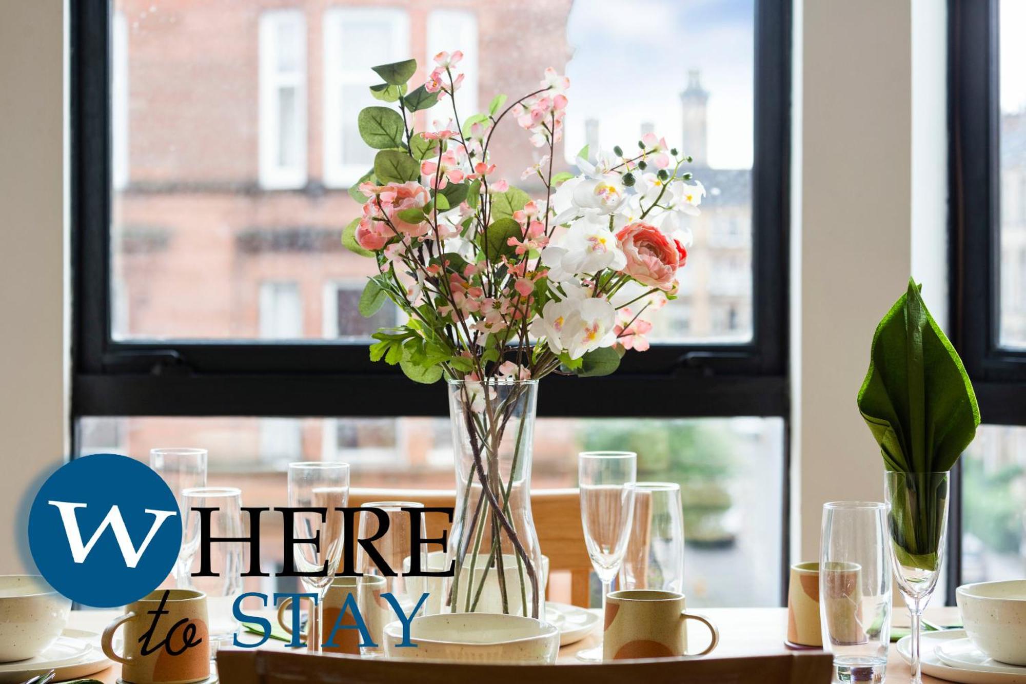 Bright 1 Bedroom Apartment-Private Parking Glasgow Extérieur photo