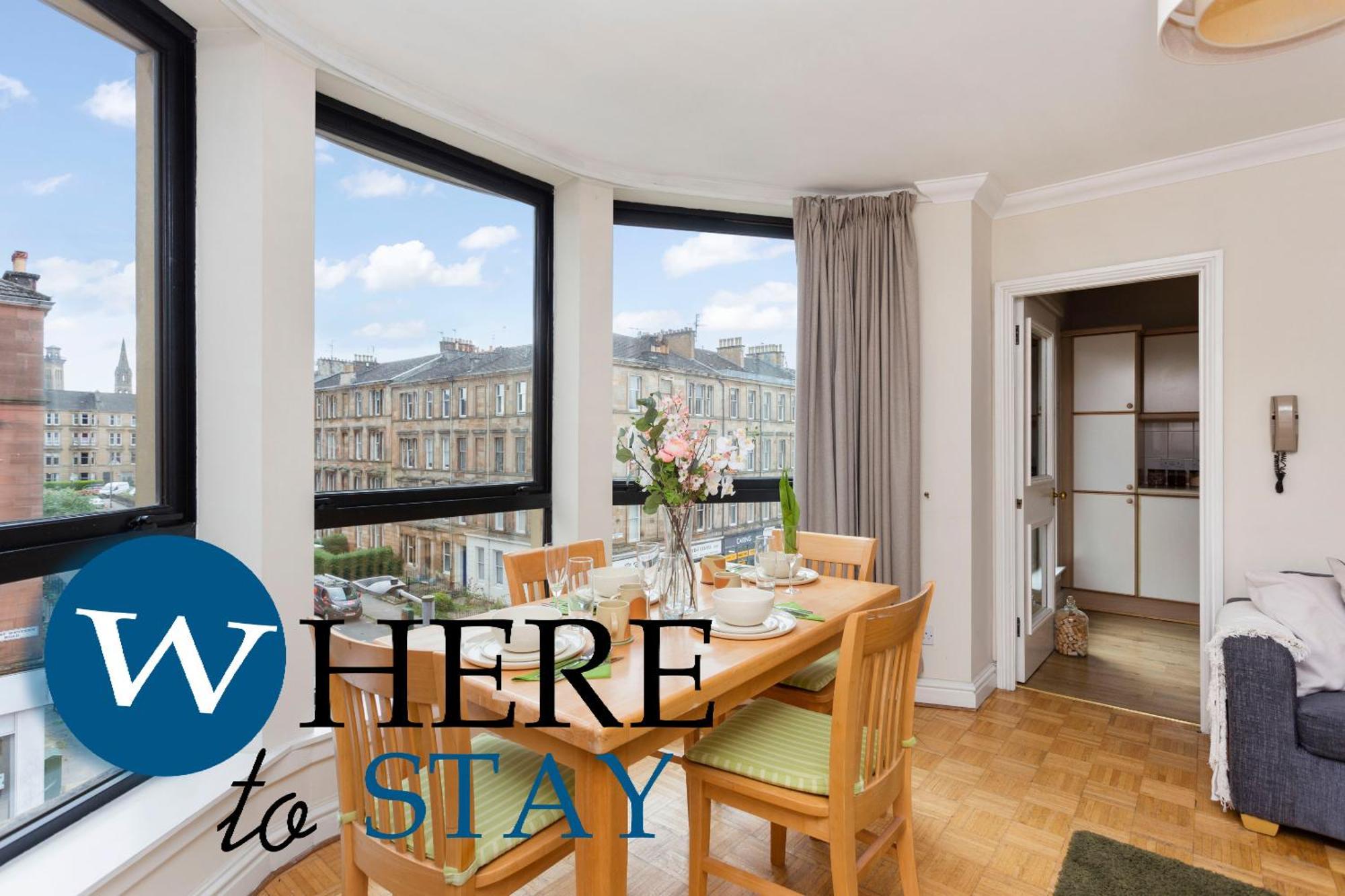 Bright 1 Bedroom Apartment-Private Parking Glasgow Extérieur photo